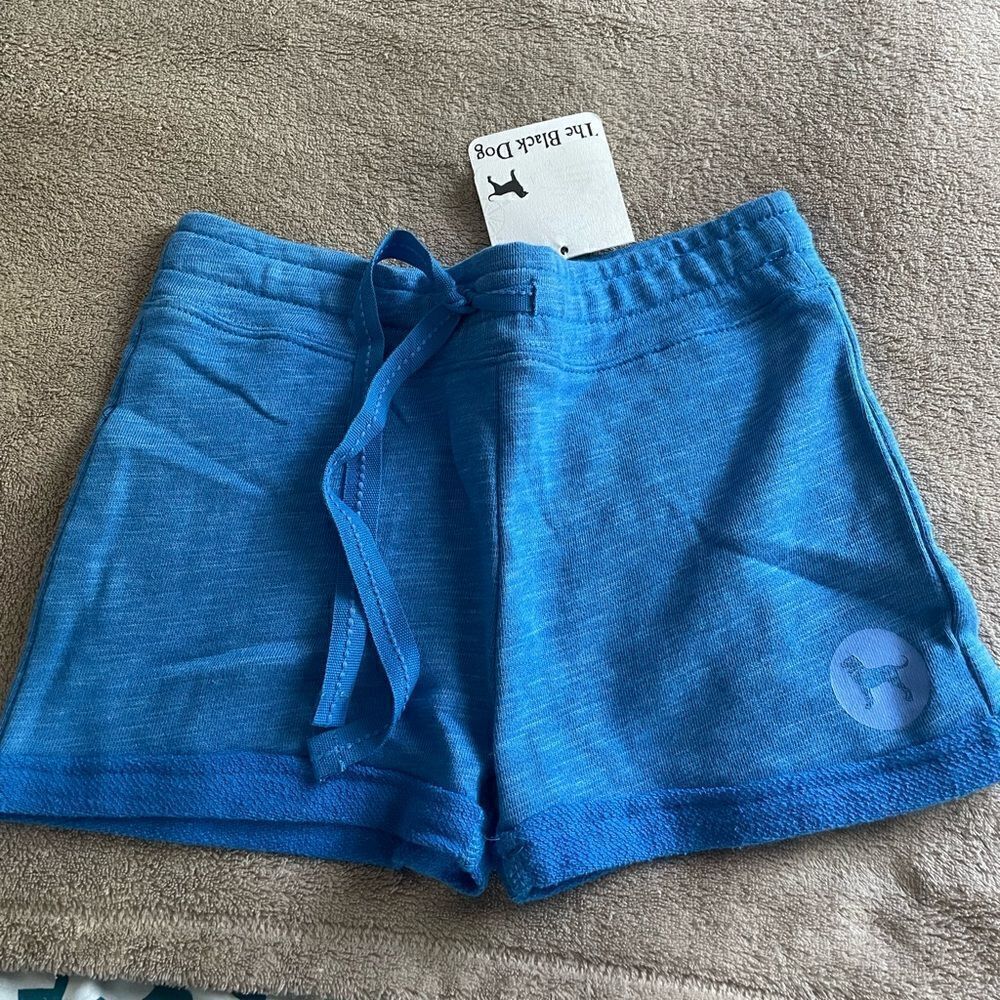 NWT The Black Dog Chappy Blue Cotton Track Shorts